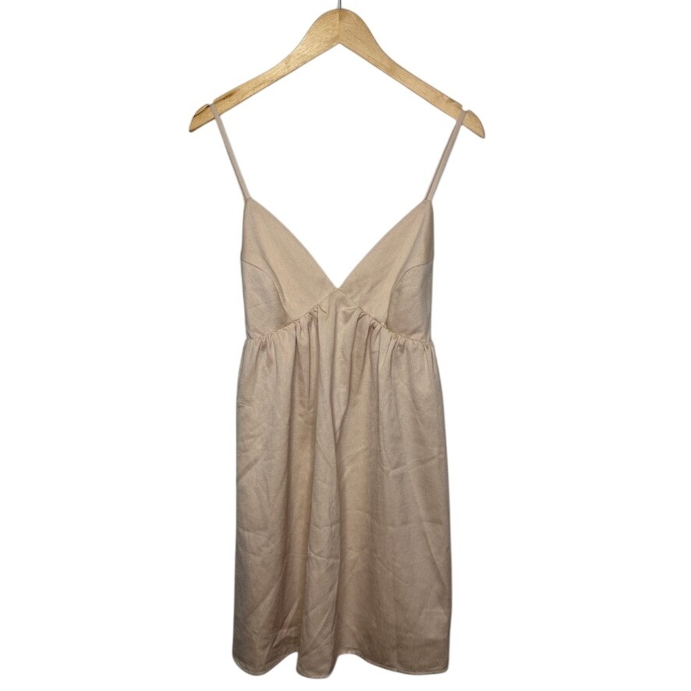 NWT Anthropologie Harlyn Beige Satin Slip Dress Chemise‎